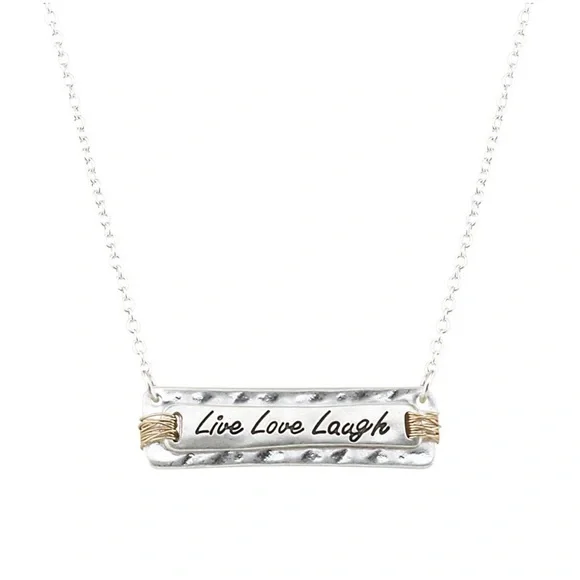 Gold and silver necklace - Picture 1 of 3